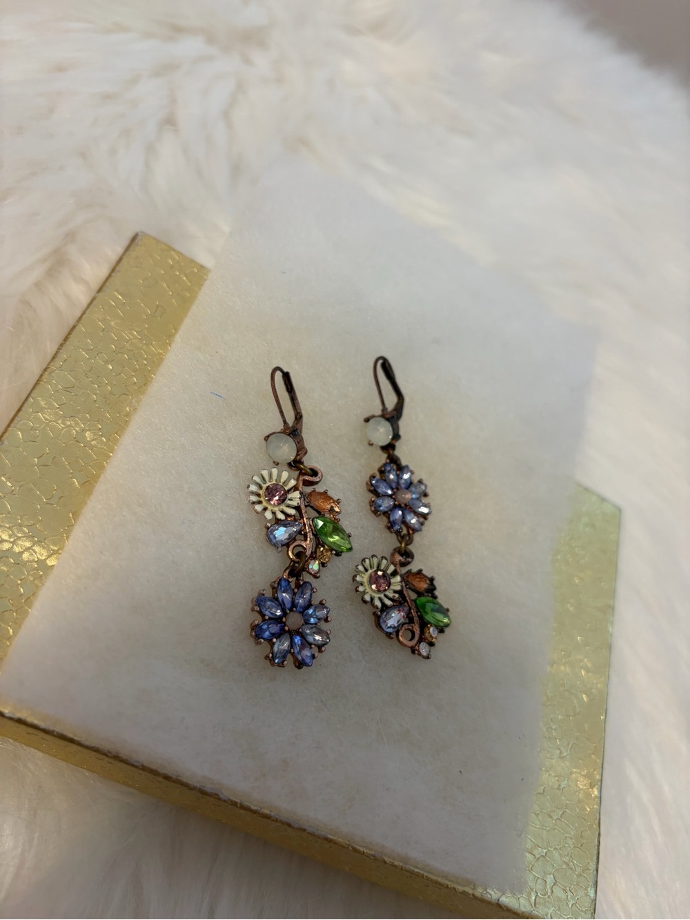 Betsy Johnson Floral Earrings